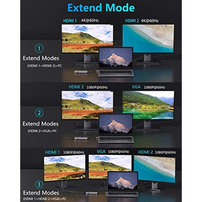 12-in-1 MacBook Pro Docking Station â€œ Dual Monitor USB-C – In Use