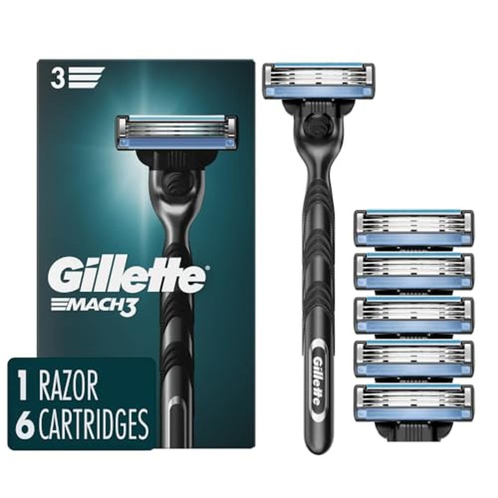 Razor Mach3: Gillette Mach3 Turbo Blades – Front View