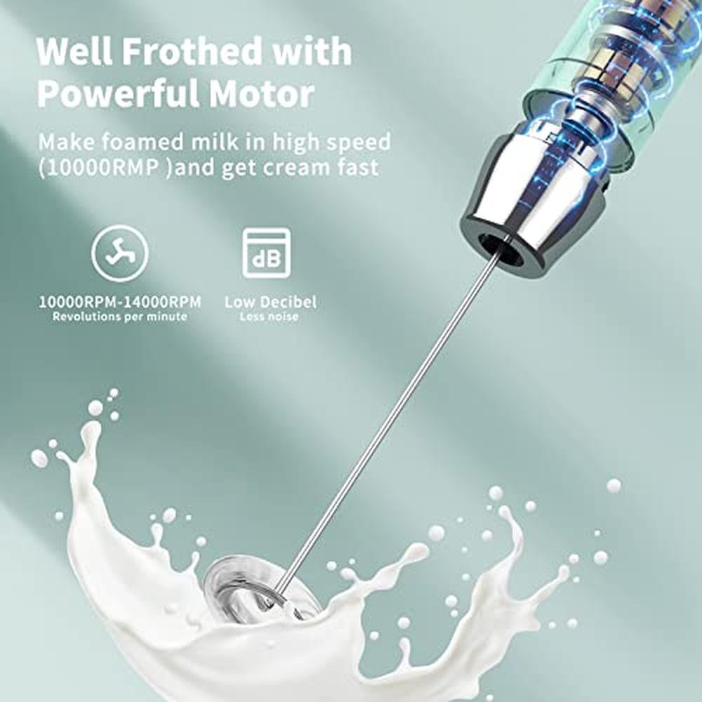 Maestri House Rechargeable Milk Frother – In Use