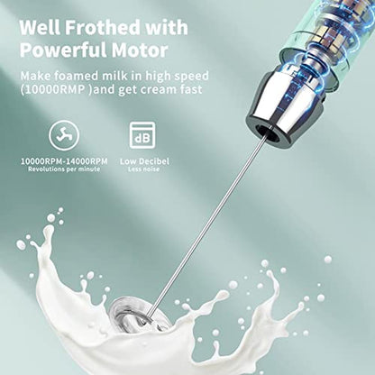 Maestri House Rechargeable Milk Frother – In Use