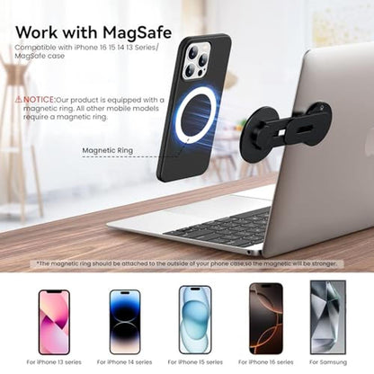 Magnetic Phone Holder: MAGDIGITEH Premium Adjustable Mount – Side View