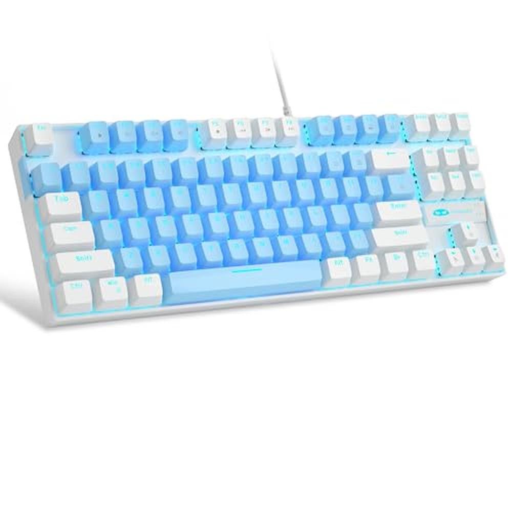 Blue MageGee: MageGee 75 Mechanical Gaming Keyboard Blue – Front View