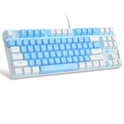 Blue MageGee: MageGee 75 Mechanical Gaming Keyboard Blue – Front View