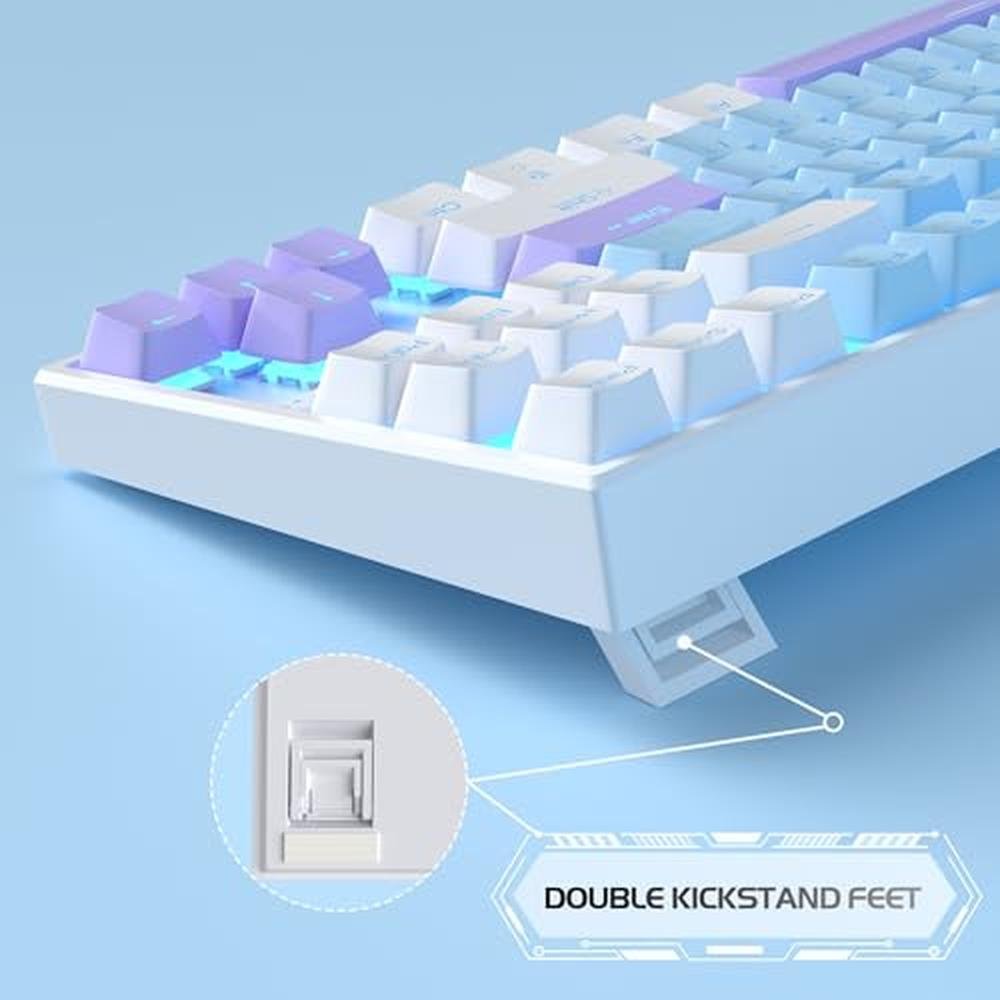 Blue MageGee: MageGee 75 Mechanical Gaming Keyboard Blue – In Use