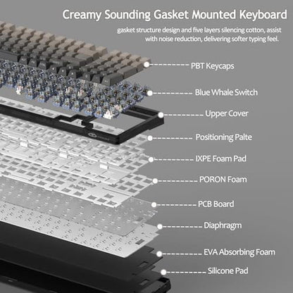 Keyboard MageGee: MageGee LIGHT100 Wireless Creamy – In Use