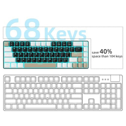 Keyboard MageGee: MageGee MK Box 60% Mechanical Gaming – Close-up Detail