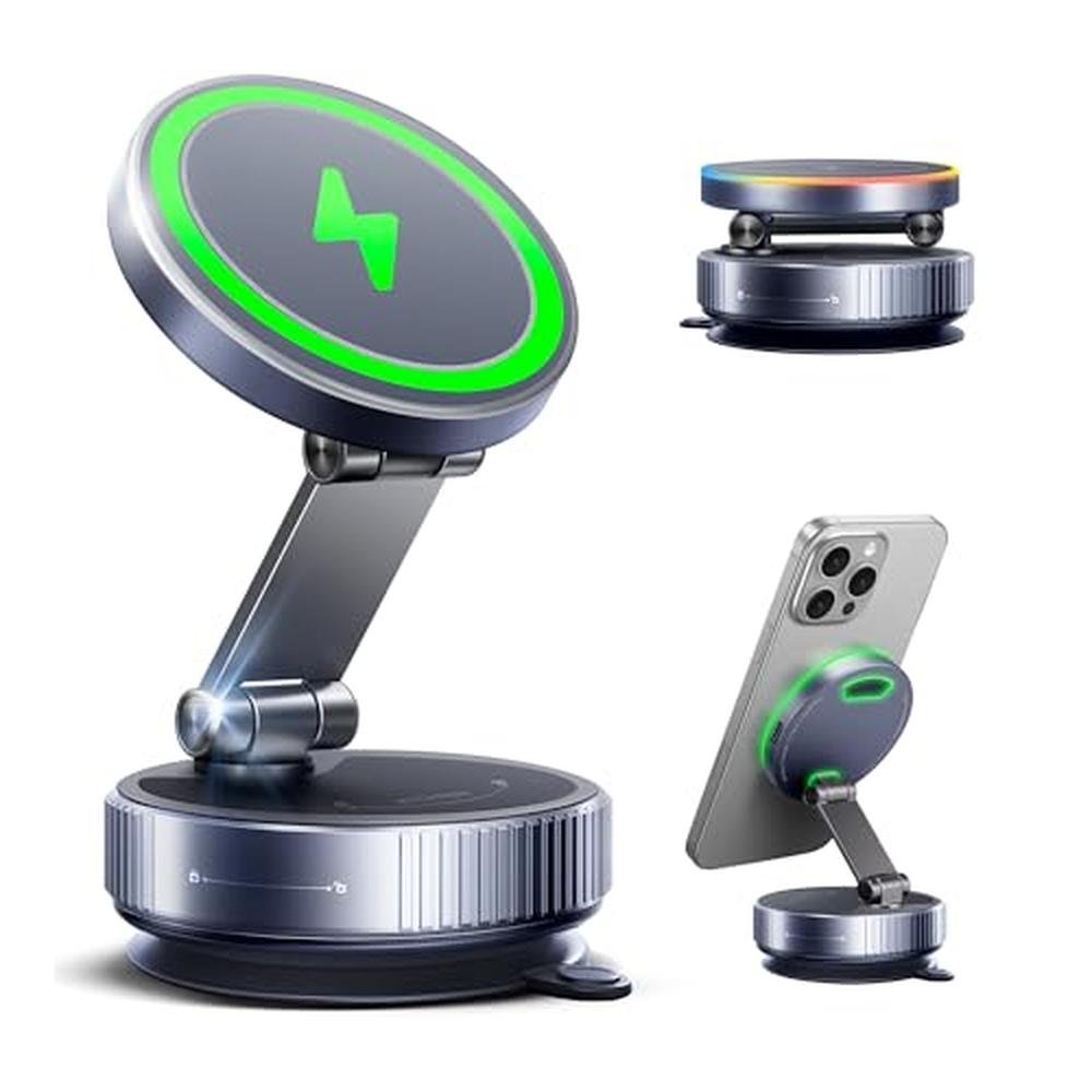 Magnetic Phone Charging Holder Mount for Car – Front View
