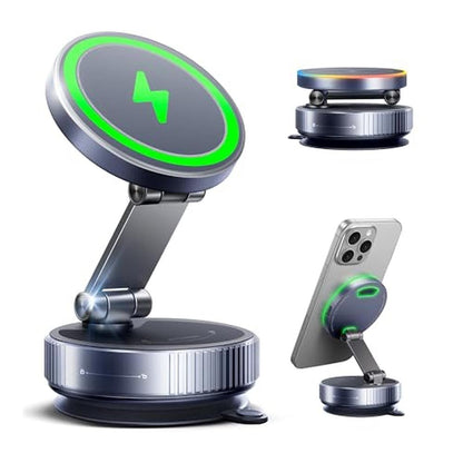 Magnetic Phone Charging Holder Mount for Car – Front View