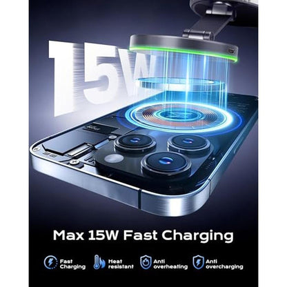Magnetic Phone Charging Holder Mount for Car – Side View