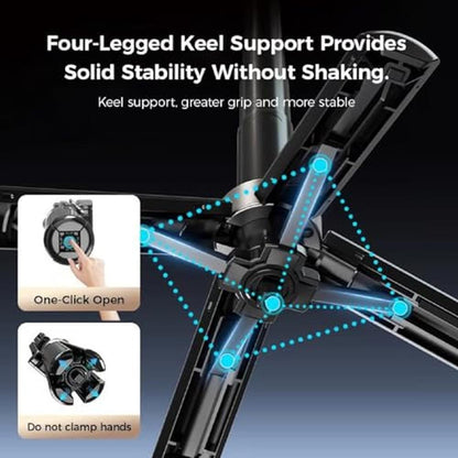 Magnetic Selfie Stick: 4-in-1 Multifunctional Tripod Stand – Close-up Detail