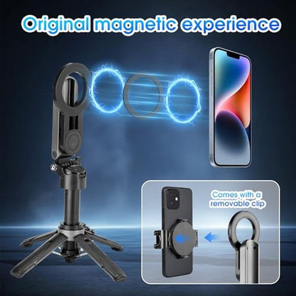 Phone Magnetic Tripod: 2-in-1 Magsafe Stand Clip – Close-up Detail