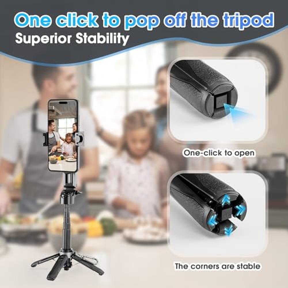 Phone Magnetic Tripod: 2-in-1 Magsafe Stand Clip – In Use