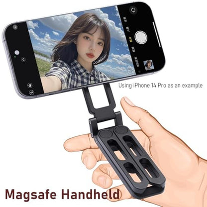 MagSafe Compatible: Premium Pocket-Sized Tripod – In Use