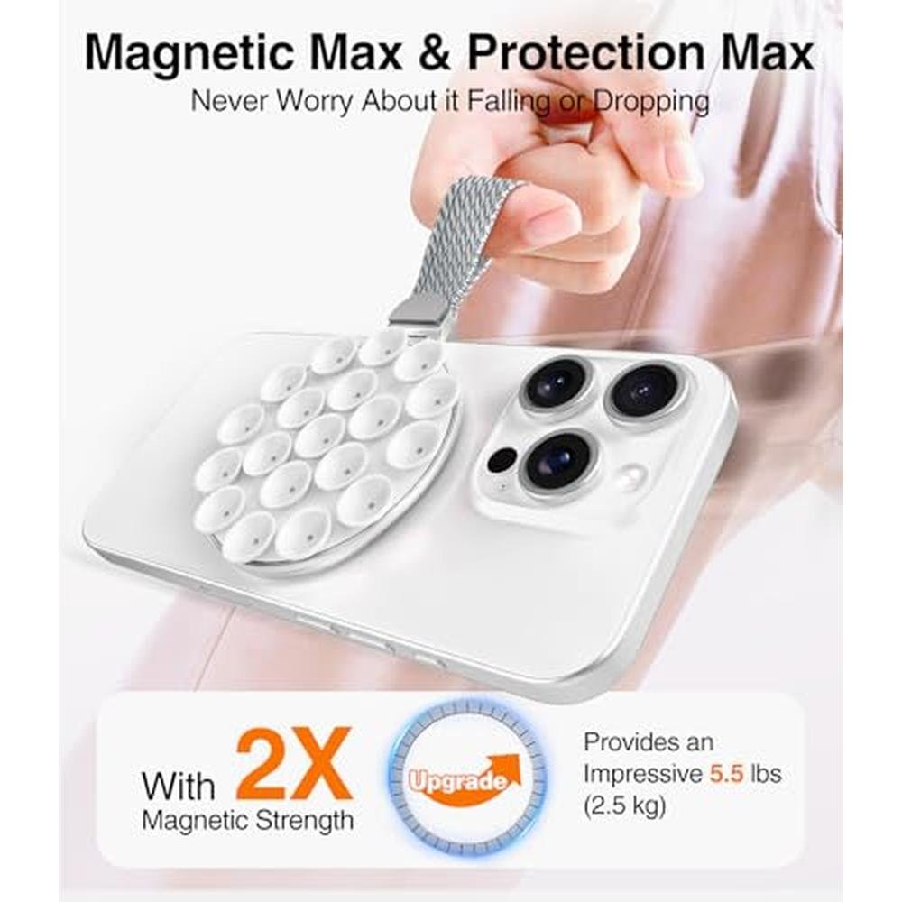 Grip Phone: MagSuction Grip Magnetic Phone Grip Holder for – Close-up Detail