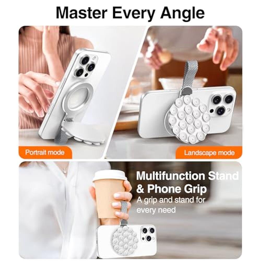 Grip Phone: MagSuction Grip Magnetic Phone Grip Holder for – In Use