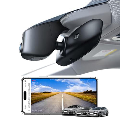 Mangoal 4K Dash Cam: Audi Model A Black 2019-2026 – Front View