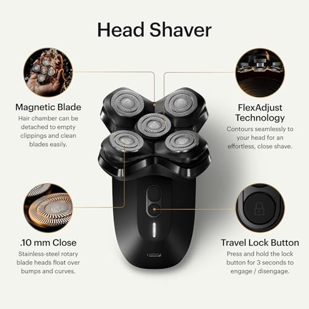 Shaver Manscaped: MANSCAPED Dome Shaver PRO Head Shaver for – Side View