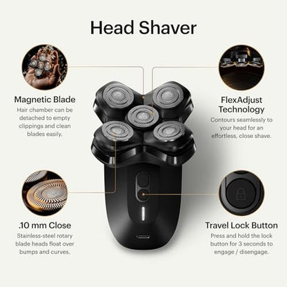 Shaver Manscaped: MANSCAPED Dome Shaver PRO Head Shaver for – Side View