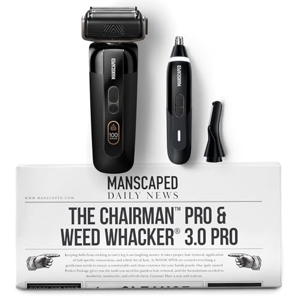 Manscaped Chairman PRO: High-End Electric Foil Face Shaver – Front View