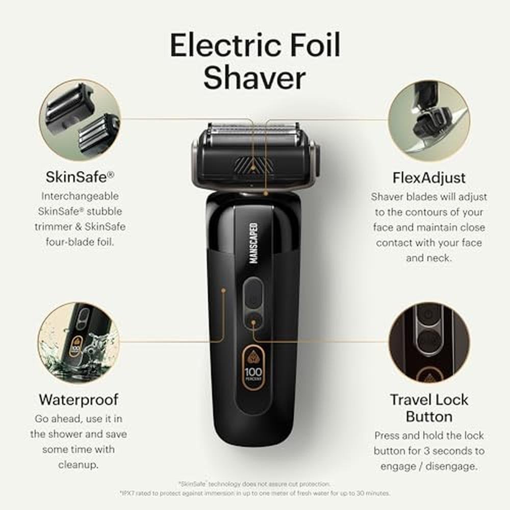 Face Shave: MANSCAPED The Chairman PRO Package Mens – Close-up Detail