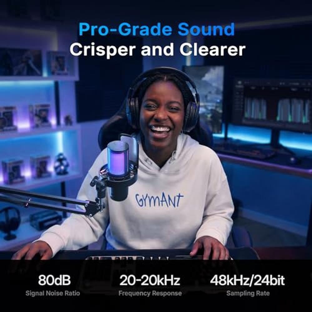 Condenser Mic: MAONO DGM20W Wireless Gaming Microphone – In Use