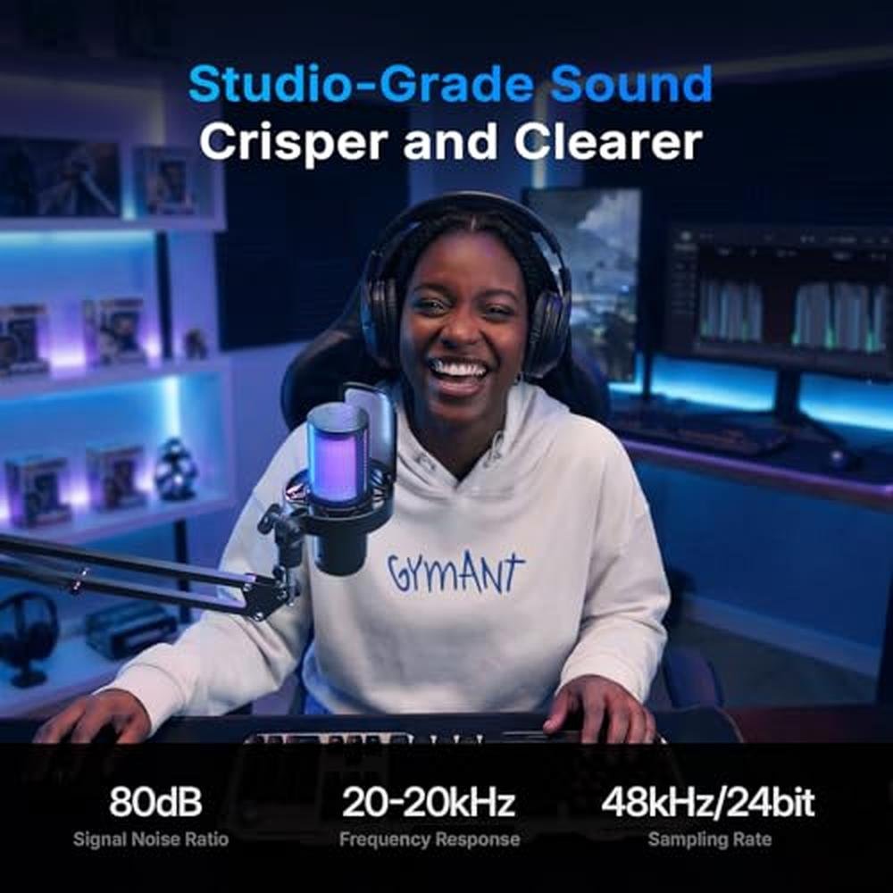 Mic Maono: MAONO DGM20W Wireless Condenser Microphone – In Use