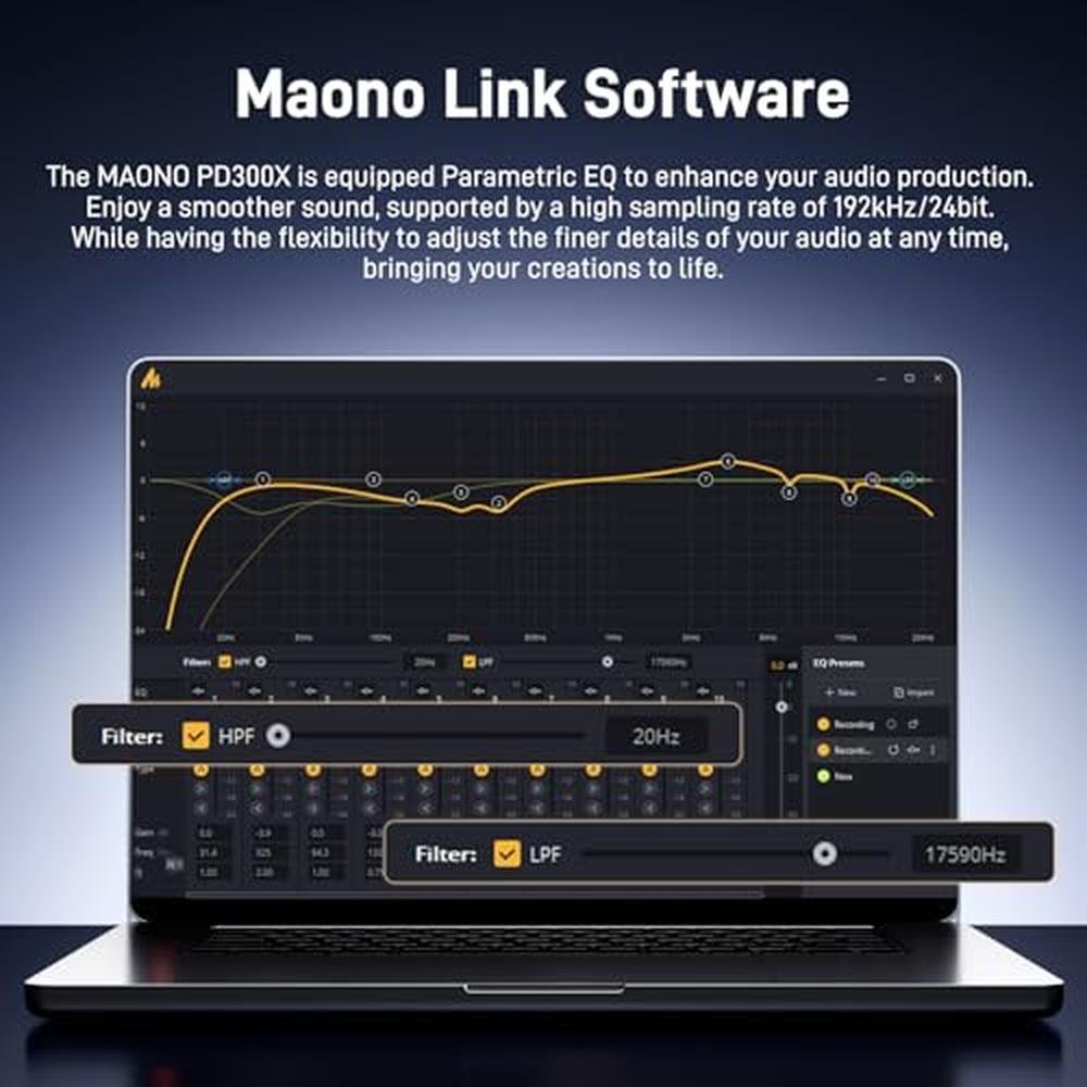 MAONO Dynamic Microphone-XLR USB Podcast Recording Mic: for – In Use