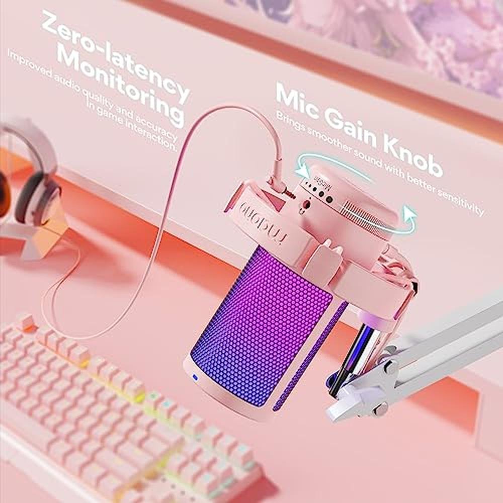 MAONO Gaming USB Microphone: DGM20S Pink – Packaging