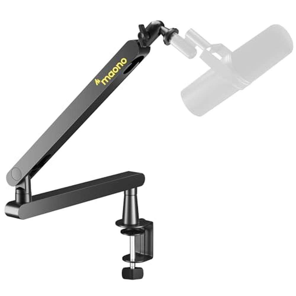 Arm Mic: MAONO BA92 Low Profile Mic Arm with Cable – Front View