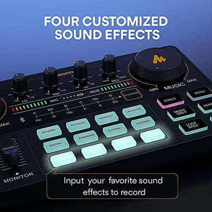 Podcast Maono: Maono AU-AM200-S6 Black Maonocaster Lite – Close-up Detail