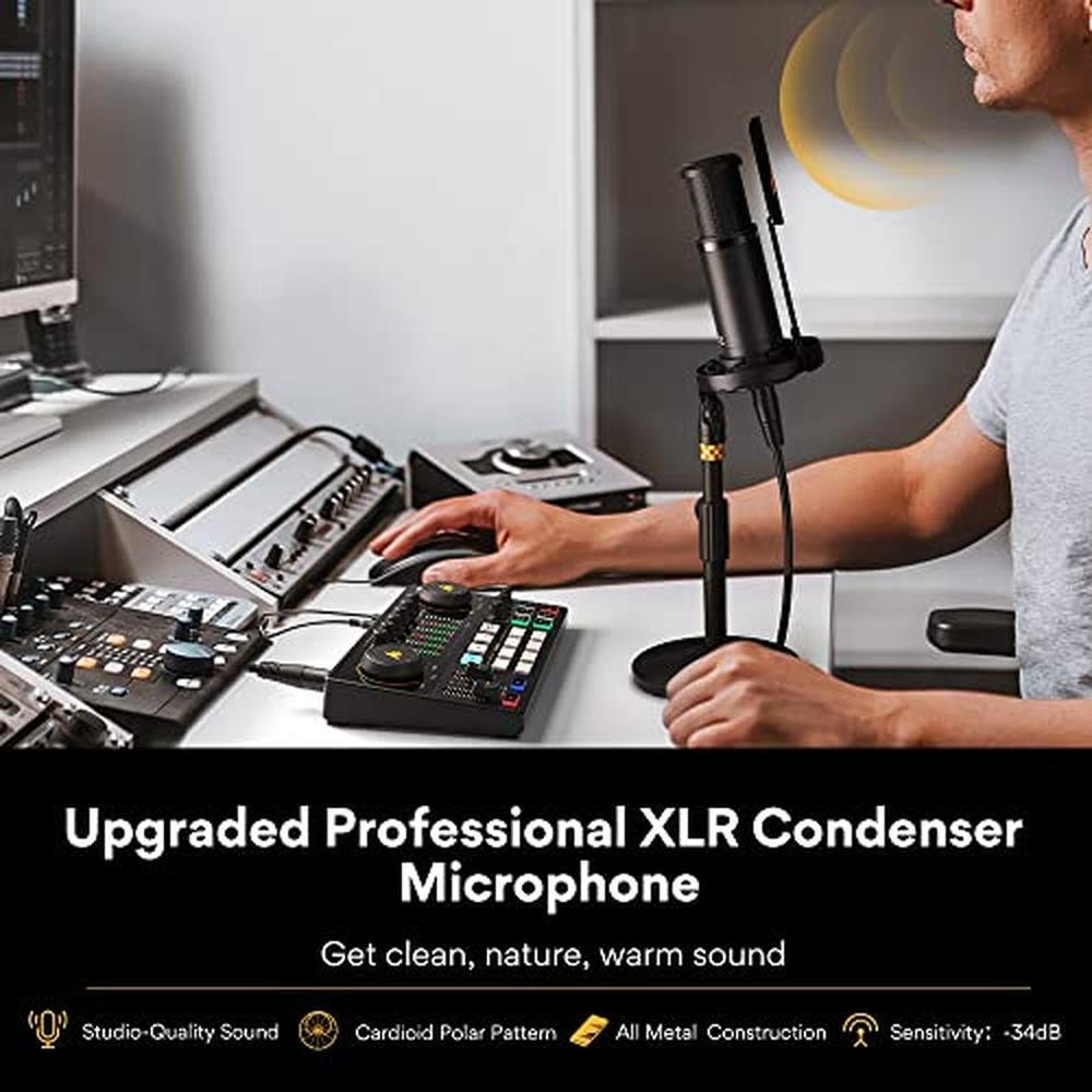 Podcast Maono: MAONO MaonoCaster Audio Interface with XLR – In Use
