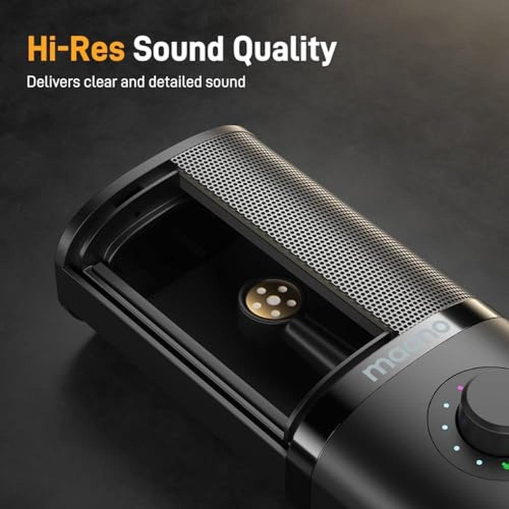 MAONO Condenser Microphone: MAONO PM450 USB Studio Mic with – Side View
