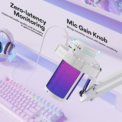 Mic MAONO: MAONO DGM20S USB Gaming Microphone with Noise – In Use