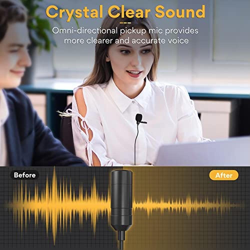 MAONO USB Lavalier Microphone – Side View