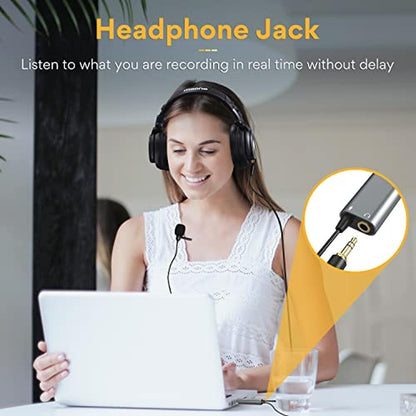 MAONO USB Lavalier Microphone – In Use