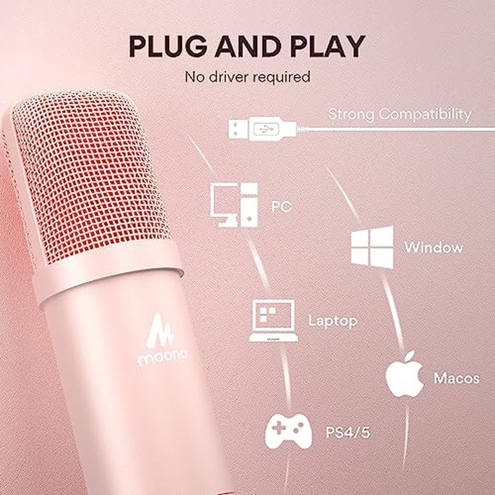 MAONO USB Microphone: MAONO AU-A04 192kHz/24bit – In Use