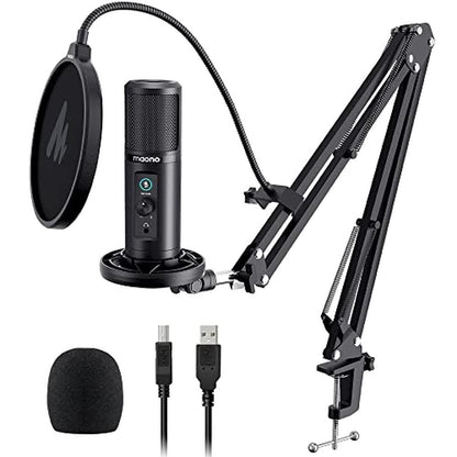 MAONO USB Microphone: Professional Computer Condenser Mic – Front View
