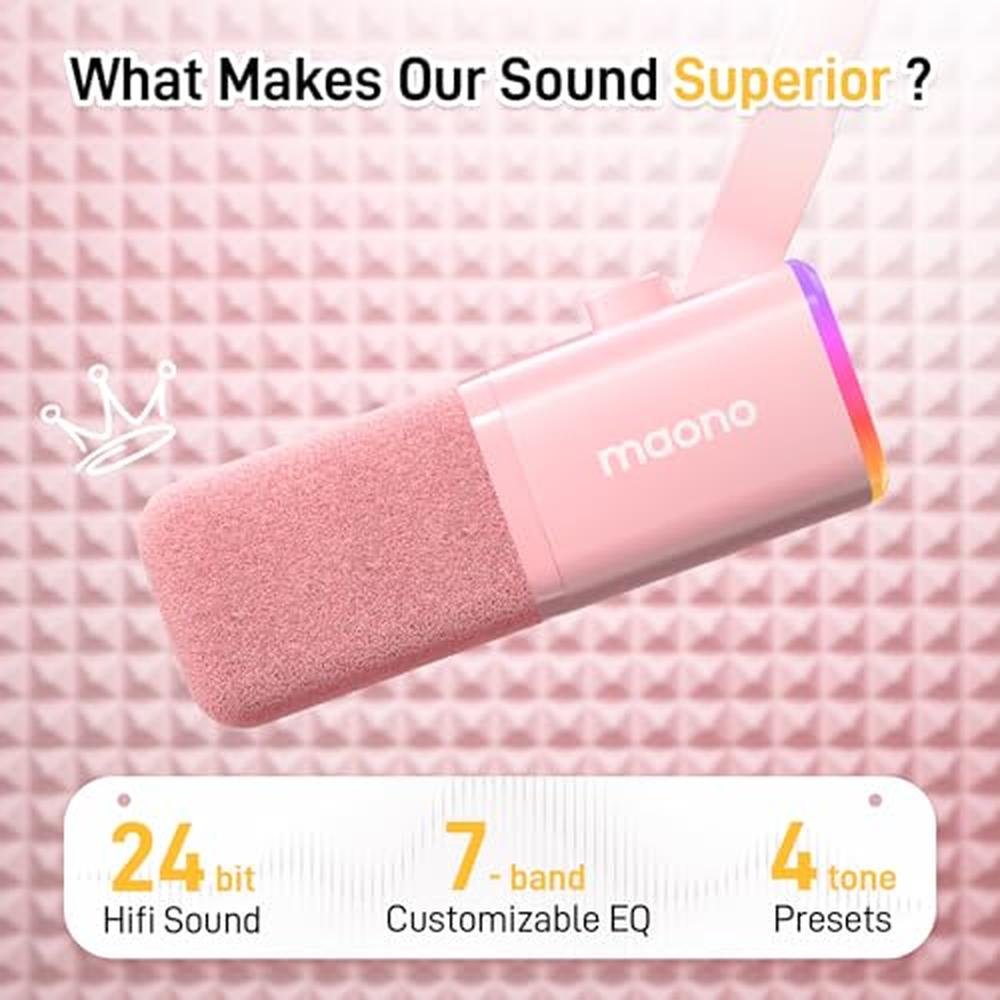 MAONO USB/XLR Podcasting Microphone for PC – Side View
