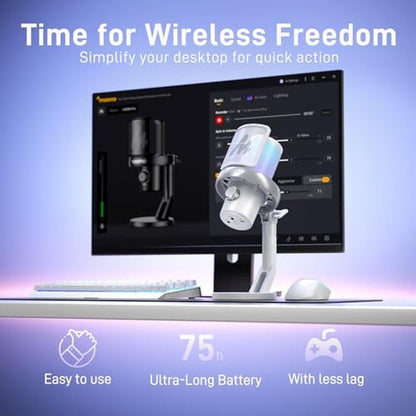 MAONO Wireless Gaming Microphone – Side View