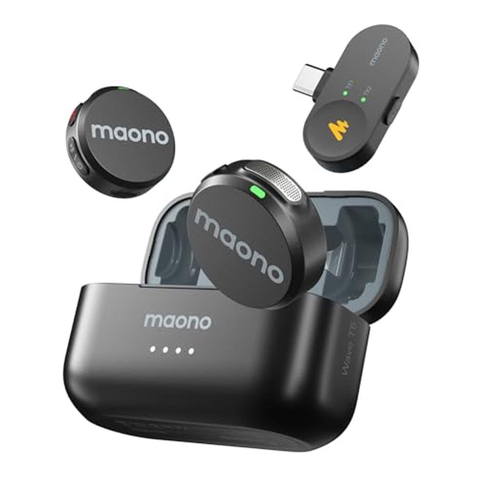 MAONO Wireless Lavalier Microphone – Front View