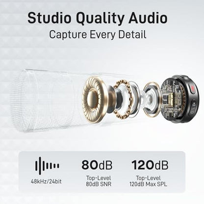 MAONO Wireless Lavalier Microphone – Side View
