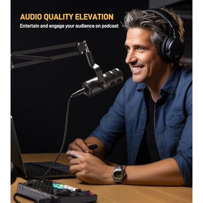 MAONO XLR Podcast Dynamic Microphone – Side View