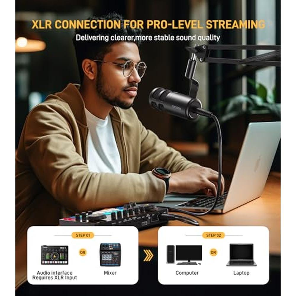 MAONO XLR Podcast Dynamic Microphone – In Use