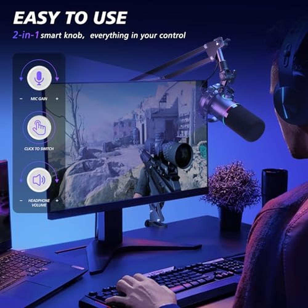Maono XLR: Maono PD200XS Dynamic Microphone Kit with RGB – Packaging