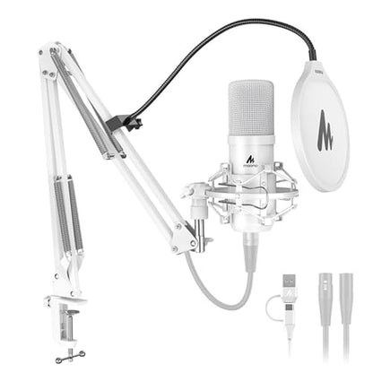 MAONO XLR/USB Podcast Condenser Microphone – Front View