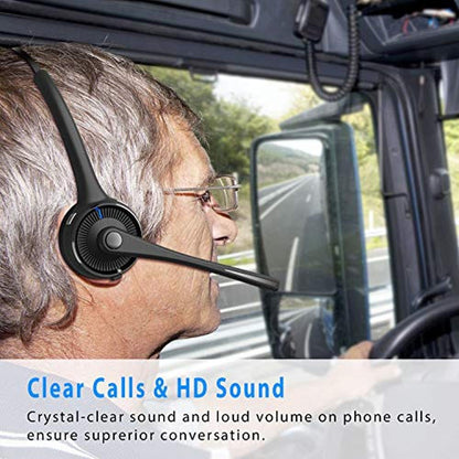 Headset Marnana: Marnana Bluetooth Trucker Wireless Headset – Close-up Detail