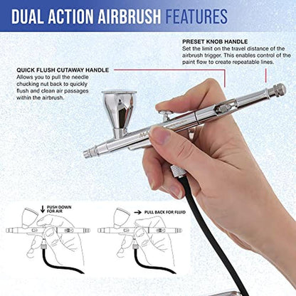 Master Airbrush: Master Airbrush Powerful Cordless – Close-up Detail