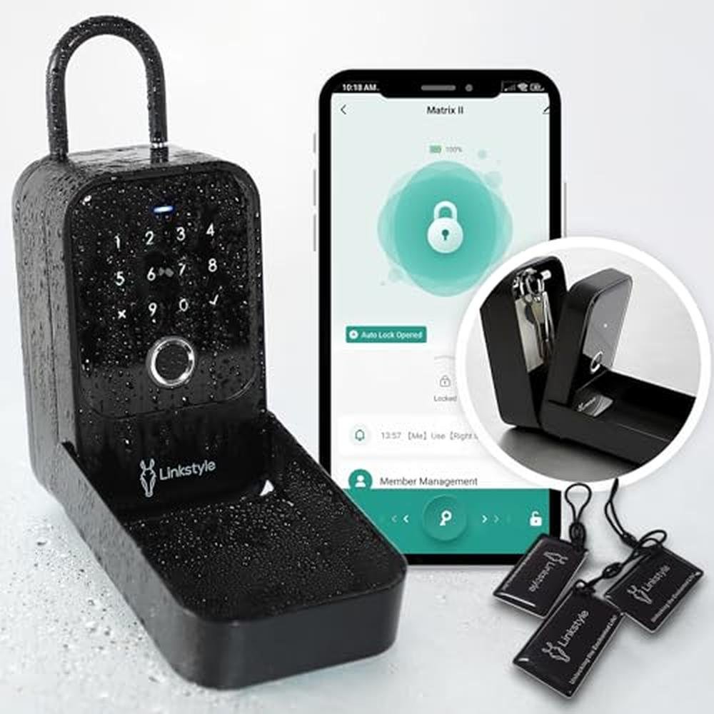 Matrix II Smart Key Lock Box: LINKSTYLE WiFi Hub 2.4GHz – Side View