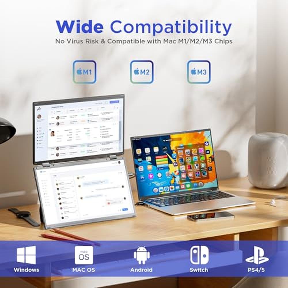 Laptop Dual Monitor: Maxfree 15.6 FHD 1080p Portable – Packaging