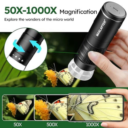 Microscope Digital: MAXLAPTER Wireless Digital Microscope – Side View